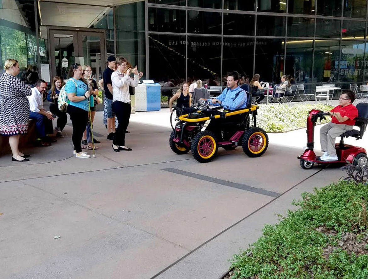 asu blog - ASU is the first university in the nation to use all-terrain wheelchair