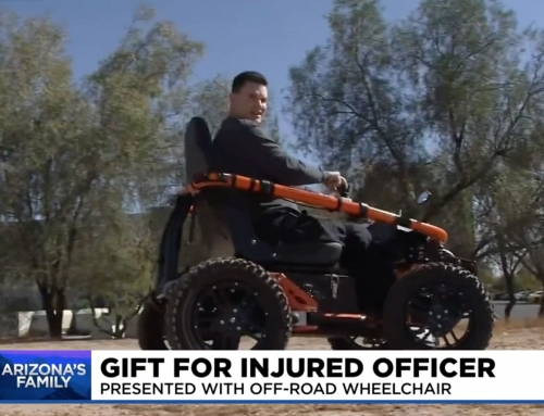 Paralyzed Peoria police officer given off-road wheelchair